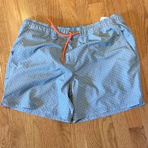 J. Crew Flex swim trunks.  Medium. 6 in. inseam